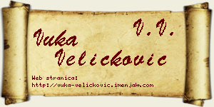 Vuka Veličković vizit kartica
